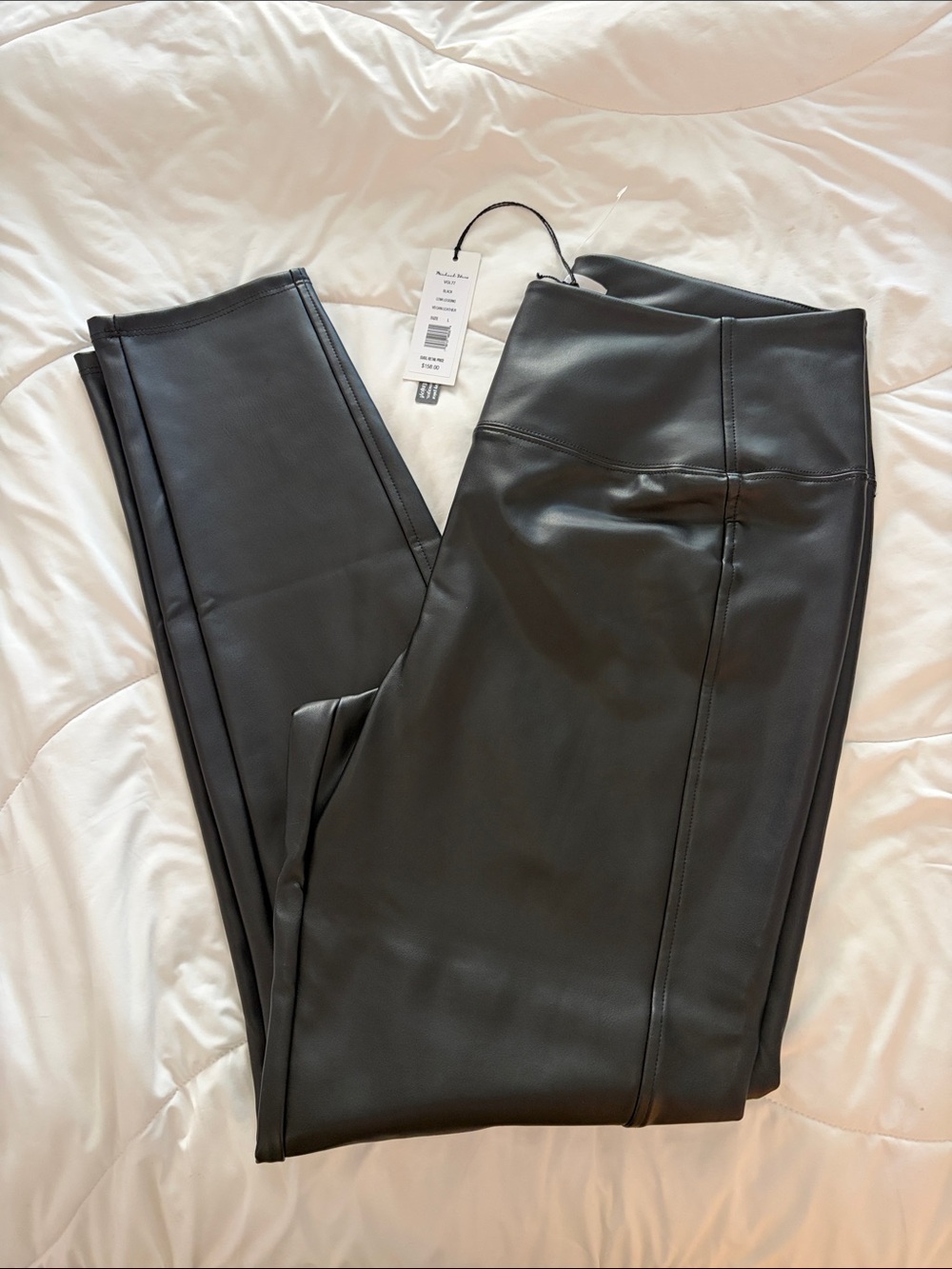 Michael Stars Black Lena Vegan Leather Leggings